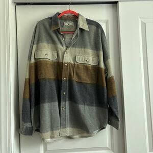 Wetlands Men’s Bugle Boy Button Down Shirt Jacket Earthy Outdoor Western